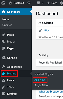 Add New Plugin in WordPress Option