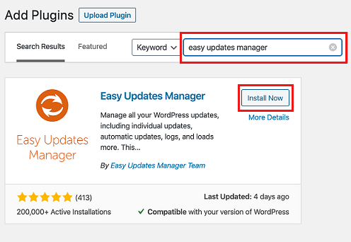 Easy Updates Manager Plugin