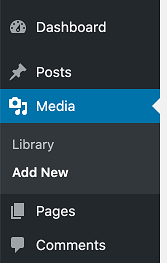 Add New Media Option in WordPress