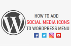 Add Social Media Icons to WordPress Menu