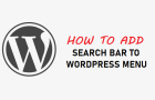 Add a Search Bar to WordPress Menu