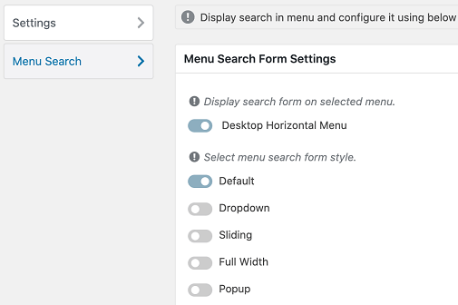 Choose Search Bar Style in Ivory Search Plugin