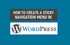 Create a Sticky Navigation Menu in WordPress