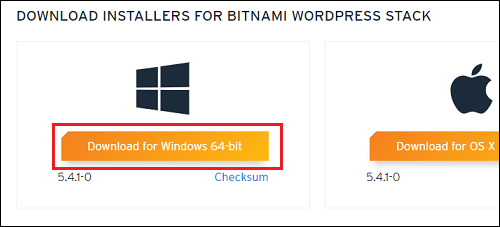 Download Bitnami for Windows